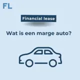 titel: wat is een marge auto, met icoon van leaseauto